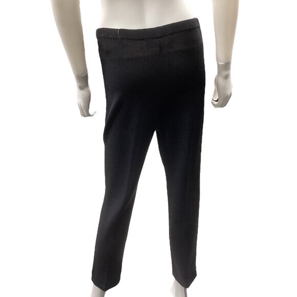 St. John Collection By Marie Gray Women’s Pants Size 2 Fine Knit Elegant Black - Picture 3 of 4